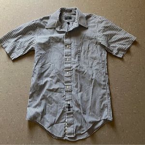 Windsor Blue Stripped Casual Button Down